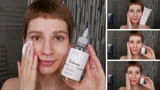 How to use The Ordinary Glycolic Acid Niacinamide and Alpha Arbutin  Full Demonstration on Face [upl. by Teage865]