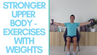 Intermediate Upper Body Strength Workout for Seniors [upl. by Koerlin953]