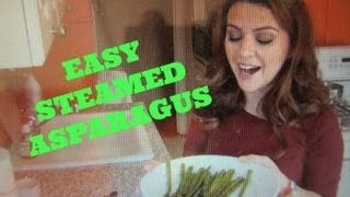 STEAMED ASPARAGUS IN MINUTES [upl. by Atikat]