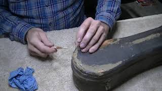 203 RSW Restoring a 102 Year Old Guitar Case [upl. by Ennaeus]