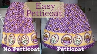 Diy Quick and Simple Petticoat [upl. by Sokin872]