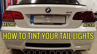 How to Wrap Headlight  Tail Light Tint Film using Chromatics L1000 Smoked Vinyl  Car Wrap Direct [upl. by Hollington]