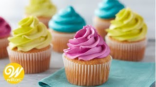 How to Make a Buttercream Swirl  Wilton [upl. by Burkhardt]