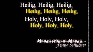 Heilig Heilig Heilig  Holy Holy Holy lyrics [upl. by Madra479]