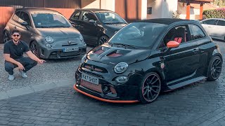 Abarth 695 Biposto  595 Romeo Ferraris Meet amp EPIC Mountain Drive In Spain [upl. by Tye]