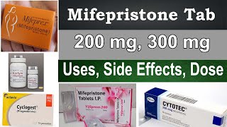 Mifepristone 200 mg 300 mg tablet uses in Hindi  Uses side Effects Dosage  pregnancy  Warning [upl. by Cheyney]