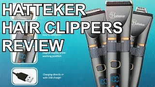 Lockdown haircut Hatteker RFC690 Hair Clippers Review [upl. by Polinski]