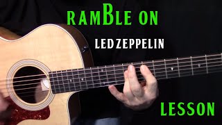 how to play quotRamble Onquot by Led Zeppelin  acoustic guitar lesson [upl. by Reuben]