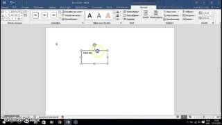 Tekstvak invoegen in Word 2016 [upl. by Nohsav]
