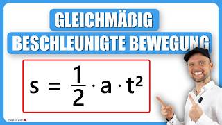 Gleichmäßig beschleunigte Bewegung TEIL1  Grundlagen Physik  Physik für Mediziner [upl. by Lednar]