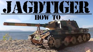 Cardboard WW2 Jagdtiger Tank  How To [upl. by Alikat248]