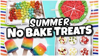 4 EASY “NO BAKE” Summer Treats Kids Can Make [upl. by Bridget]