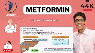 METFORMIN  Pharmacology [upl. by Sitarski]