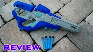 REVIEW BoomCo Halo Covenant Carbine Blaster Unboxing Review amp Firing Test [upl. by Nettirb]