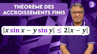 Théorème des accroissements finis TAF  Ex2 [upl. by Moselle]