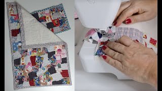 Diy  Como fazer tapete simples com retalhos de tecido  aula 203 [upl. by Nanci]