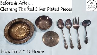 How to Clean Silver Plated Flatware amp Other Pieces  DIY at Home [upl. by Manson]