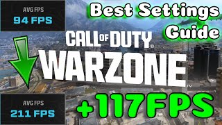 BEST Warzone MW3 MWZ PC Graphics Settings Guide Optimize MAX FPS and Visibility [upl. by Arakahs35]