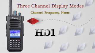 Ailunce HD1 Three channel display modes frequency name channel [upl. by Mac]