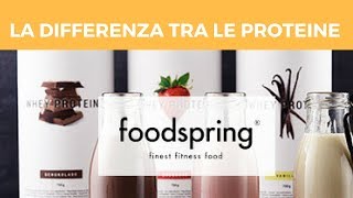 Differenza tra le proteine foodspring [upl. by Joslyn]