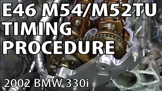 BMW E46 Install Timing Components amp Reset Timing DIY m54rebuild 8 [upl. by Okoyik]