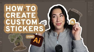 How to Design Stickers in Adobe Illustrator [upl. by Haldas420]