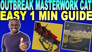 HOW TO GET THE MASTERWORK OUTBREAK PERFECTED CATALYST IN Destiny 2 Beyond Light [upl. by Anelle]