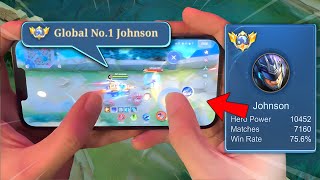 HANDCAM GAMEPLAY GLOBAL 1 JOHNSON😱Mini map driving [upl. by Feinberg665]