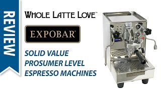 Review of Expobar Espresso Machines [upl. by Lewej]