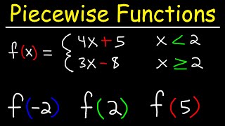 Evaluating Piecewise Functions  PreCalculus [upl. by Bywaters413]