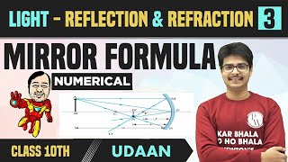 Light  Reflection amp Refraction 03  Numerical on Mirror Formula  Magnification  Class 10  NCERT [upl. by Ranna]