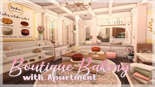 Blush Boutique Bakery amp Apartment  Bloxburg Speed Build [upl. by Seravart]