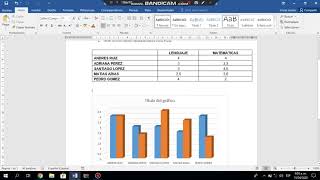 Como crear una gráfica estadística en Word [upl. by Nyrhtak]