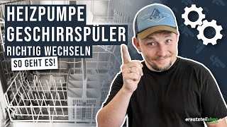 Heizpumpe Geschirrspüler tauschen  so geht es [upl. by Aehsa27]