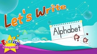 Lets Write  Alphabet A to Z  How to Write abc for kids [upl. by Anirual]