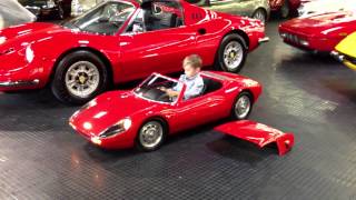 Porsche 904 Carrera GTS electric kid car test drive [upl. by Annuaerb]