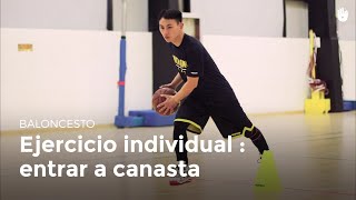 Ejercicio individual entrar a canasta  Baloncesto [upl. by Kazue]