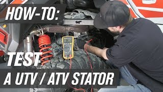 How To Test a UTVATV Stator [upl. by Entruoc]