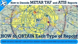 Aviation Weather Reports and Forecasts Explained  METAR TAF ATIS DATIS [upl. by Walt211]