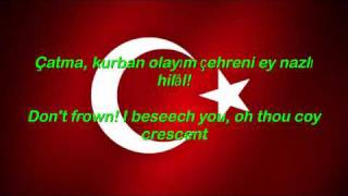 Istiklal Marsi  Turkey National Anthem English lyrics [upl. by Wu]