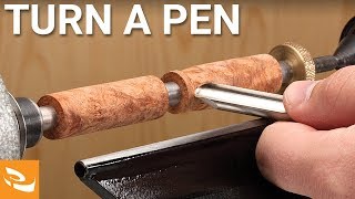 Turning a Pen on a Lathe Pen Making Howto [upl. by Farrington]