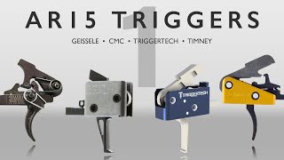 AR15 Trigger Comparison  Geissele CMC Triggertech Timney [upl. by Philipa52]