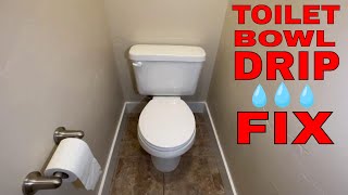 How to fix a dripping toilet  water leaking inside bowl [upl. by Unhsiv788]