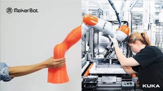 MakerBot  KUKA Robotic Arms [upl. by Ahidam404]