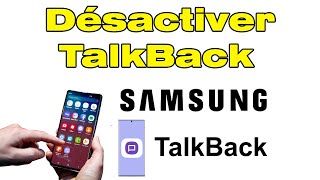 Comment désactiver TalkBack sur Samsung [upl. by Stichter430]