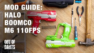 NERF MOD GUIDE BoomCo M6 Halo blaster  Out of Darts spring [upl. by Agle]