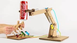 How to Make Hydraulic Powered Robotic Arm from Cardboard [upl. by Araz]