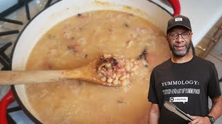 Use that leftover Thanksgiving smoked ham bone and make Navy Bean and Smoked Ham Soup [upl. by Owiat]