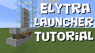 Simple Elytra Launcher  Minecraft Tutorial Build  Java Edition [upl. by Jandy]