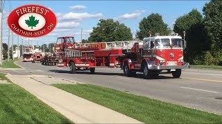 Old Fire Trucks Parade  CK FireFest 2018 [upl. by Leesen66]